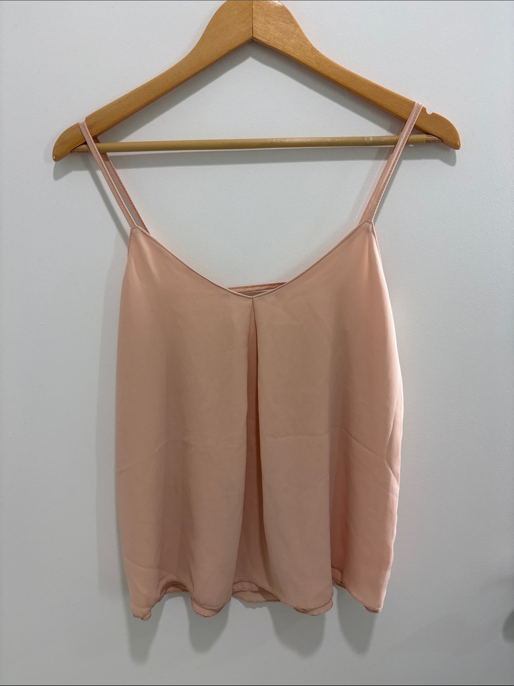 Women's Blush Pink Satin Cami Top